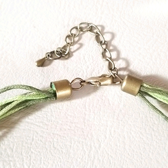 Vintage 1970s Faux Pearl and Rhinestone Pendant Necklace - Picture 7 of 12